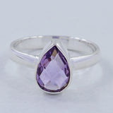 925 Sterling Silver Amethyst Rings