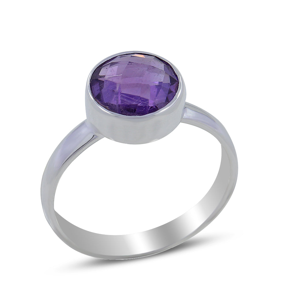 925 Sterling Silver Amethyst Rings