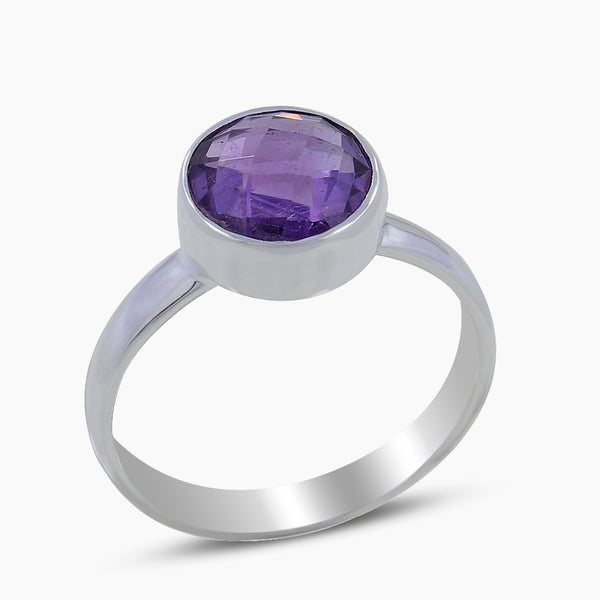 925 Sterling Silver Amethyst Rings