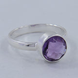 925 Sterling Silver Amethyst Rings