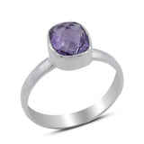 925 Sterling Silver Amethyst Rings