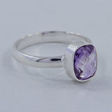 925 Sterling Silver Amethyst Rings