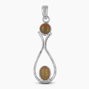 925 Sterling Silver Ethiopian Opal Pendants