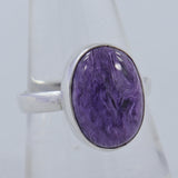 Siberian Charoite Sterling Silver Handmade Ring