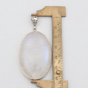 Rainbow Moonstone Silver Pendants