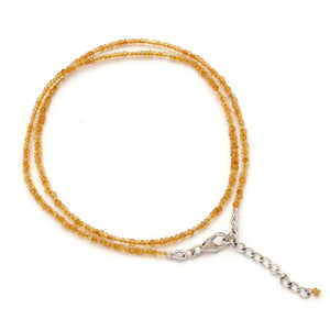 Natural Citrine Beads Necklace