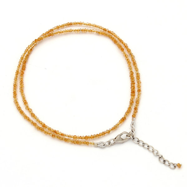 Natural Citrine Beads Necklace