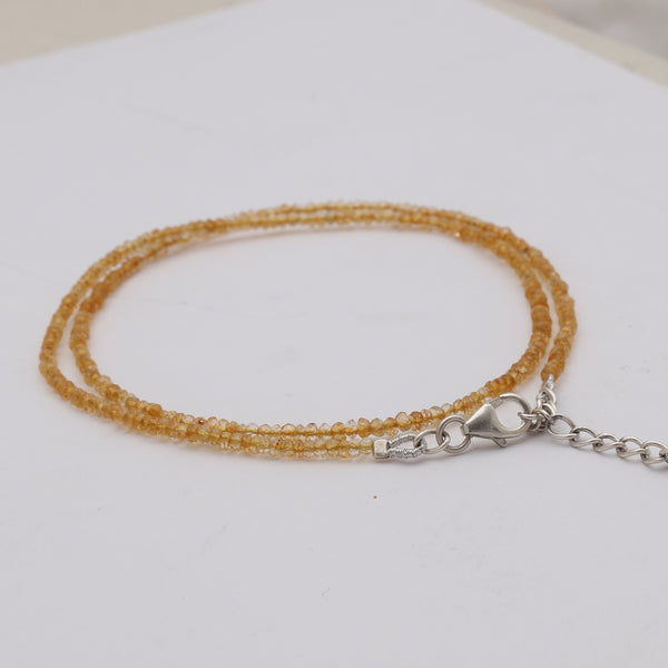 Natural Citrine Beads Necklace