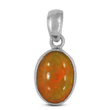 Natural Ethiopian Opal Silver Pendant