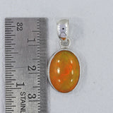 Natural Ethiopian Opal Silver Pendant