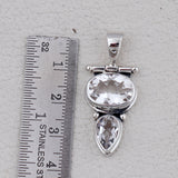 925 Sterling Silver Citrine Pendant