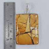 925 Silver Brecciated Mookaite Pendant