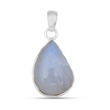 Rainbow Moonstone Silver Pendant