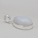 Rainbow Moonstone Silver Pendant