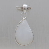 Rainbow Moonstone Silver Pendant