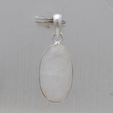 Rainbow Moonstone Silver Pendant