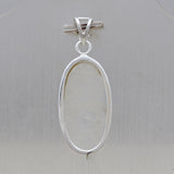 Rainbow Moonstone Silver Pendant