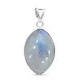 Rainbow Moonstone Silver Pendant