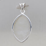 Rainbow Moonstone Silver Pendant