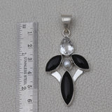 Black Onyx 925 Silver Pendant