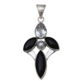 Black Onyx 925 Silver Pendant