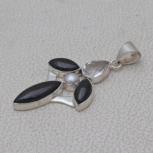 925 Silver Black Onyx Pendants