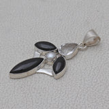 Black Onyx 925 Silver Pendant