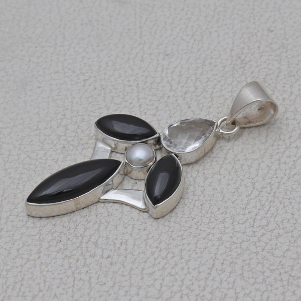 925 Silver Black Onyx Pendants