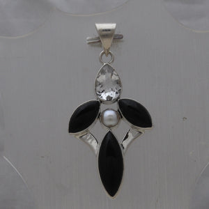 925 Silver Black Onyx Pendants