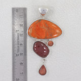 925 Sterling Silver Sponge Coral Pendant