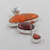 925 Sterling Silver Sponge Coral Pendant