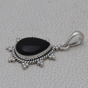 925 Silver Black Onyx Pendants