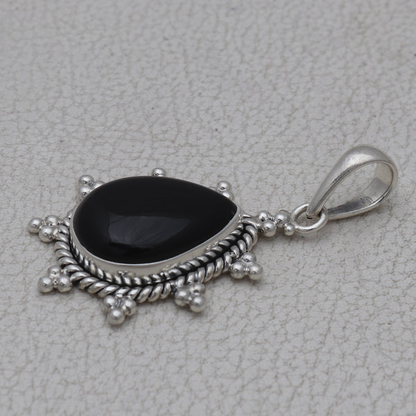 925 Silver Black Onyx Pendants