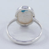 Blue Cavansite Gemstone Ring In Sterling Silver