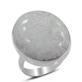 Scolecite Gemstone Sterling Silver Ring