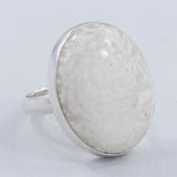 Scolecite Gemstone Sterling Silver Ring