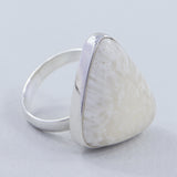 Scolecite Gemstone Sterling Silver Ring