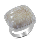 Scolecite Gemstone Sterling Silver Ring