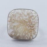 Scolecite Gemstone Sterling Silver Ring