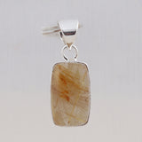 925 Silver Rutilated Quartz Pendant