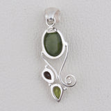 925 Sterling Silver Idocrase Pendant