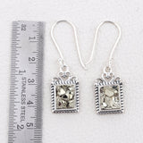 925 Sterling Silver Pendant Set Made with  Pyrite  Druzy  Gemstone