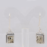 925 Sterling Silver Pendant Set Made with  Pyrite  Druzy  Gemstone