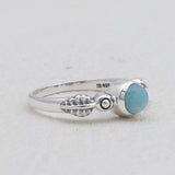 925 Sterling Silver Larimar Rings