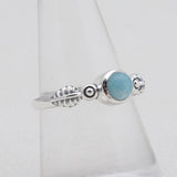 925 Sterling Silver Larimar Rings