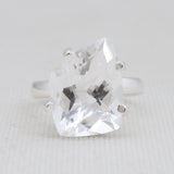 Crystal Silver Ring