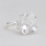 Crystal Silver Ring