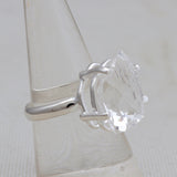 Crystal Silver Ring