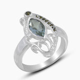 925 Sterling Silver Smoky Quartz Rings