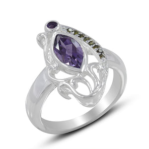 925 Sterling Silver Smoky Quartz Ring